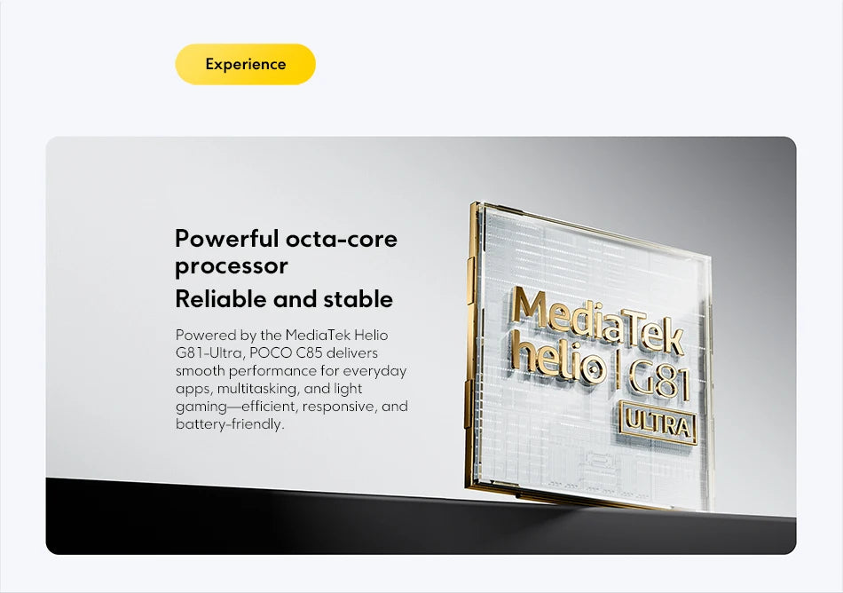 Global Version POCO C85 Smartphone 6.9" Dot Drop display 50MP Camera 6000mAh battery 33W Helio G81-Ultra NFC