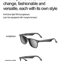 W100 Smart Glasses 163 Online Language AI Automatic Dialogue Translation Bluetooth Glasses with Speaker Sports UV Protection New