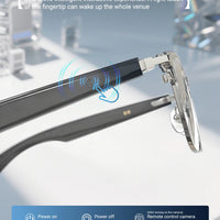 GT-33 smart glasses anti-blue light glassesTranslation Sunglasses Voice Remote Control Music Eyewear Waterproof Eyeglasses