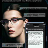 Smart AI Translation Smart Glasses Take Photos Recognizing Objects 4K Camera Bluetooth Music Call Intelligent Recording Glasses