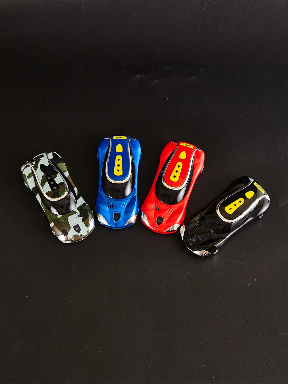 Car Shape Push Button Mobile Phone 1.8 Inch Mini Student Dual Sim 0.3MP CellPhone MP3 Wireless FM Luxury Type-C Telephone