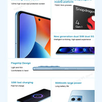 Global Rom Xiaomi Redmi Note 12 5G Smartphone 128GB/256GB 6.67'' GOLED Display 120Hz Snapdragon 4 Gen1 48MP Dual Camera 33W used