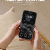 SERVO F15 Mini GSM Flip Mobile Phone 2 SIM Blacklist Magic Voice Auto Call Record Speed Dial MP4 Torch Cute Tiny Fold Cellphones