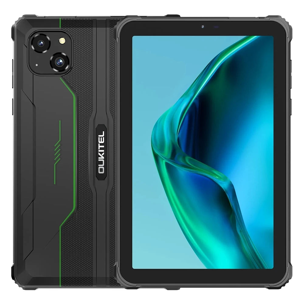 OUKITEL RT3 Pro Rugged Tablet PC 4GB+128GB 8.0'' Android 14 MediaTek G81 Octa Core 48MP Camera 5150mAh 33W Tablet PC