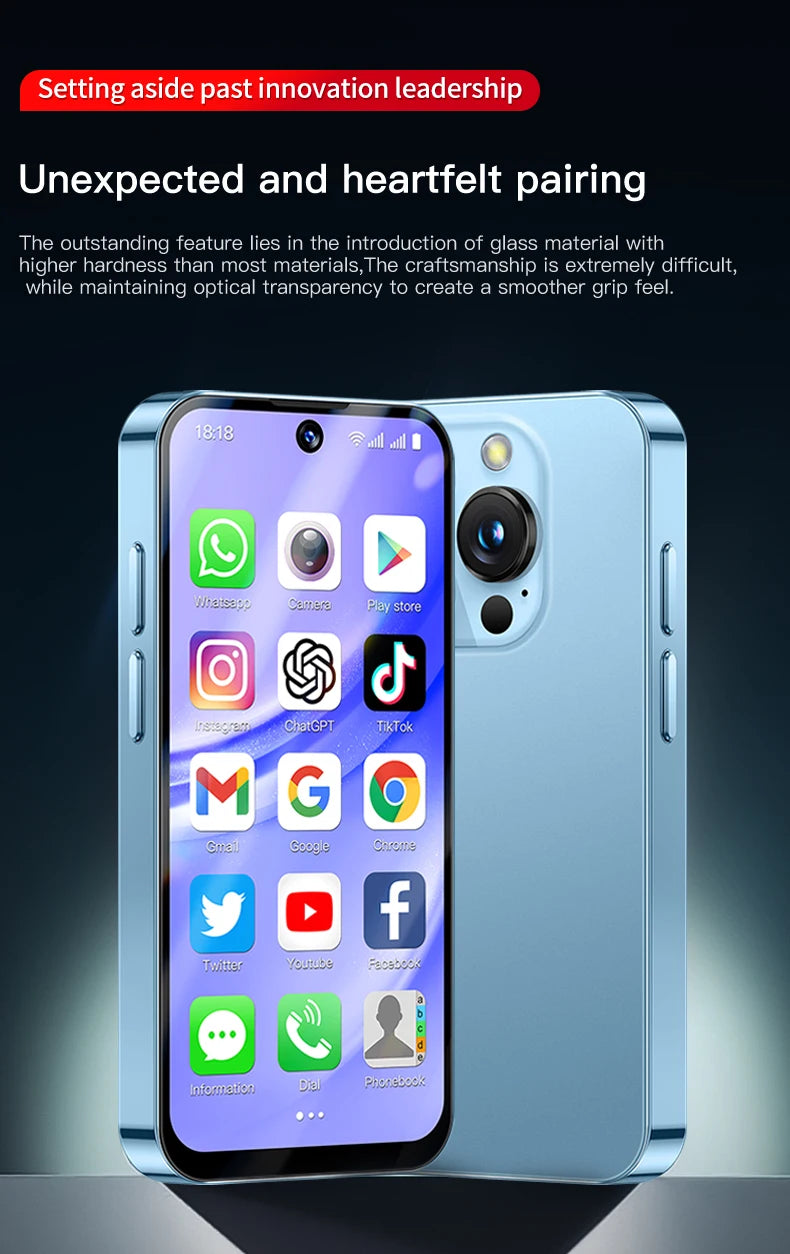 SOYES XS19 Pro 3GB RAM 32GB ROM Android 12.0 Smartphone 1950mAh Face ID 4G LTE Type-C OTG 3.88‘’ Screen Small Phone