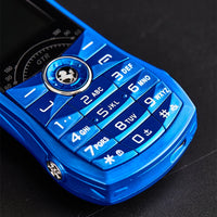 Car Shape Push Button Mobile Phone 1.8 Inch Mini Student Dual Sim 0.3MP CellPhone MP3 Wireless FM Luxury Type-C Telephone
