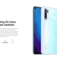 Original VIVO Y50 8GB 128GB 5000mAh 4G Smartphone 6.51inch 2340x1080px CPU Snapdragon 13MP + 16MP 4 Cameras Android