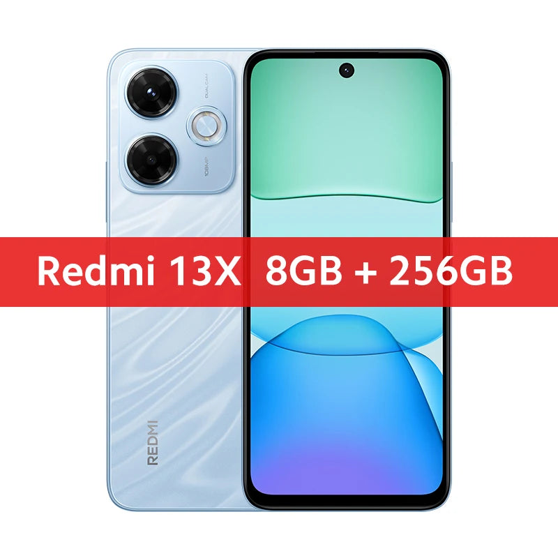 Global Version Xiaomi Redmi 13X Smartphone MTK Helio G91 Ultra 108MP super clear camera 6.79" FHD+ display 33W fast charging