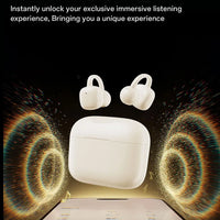 Ear Clip Earbuds 6th Gen Bluetooth 6.0 Headphones Surround Sound Earphone Touch Control Wireless Headset Noise Reduction HD Call