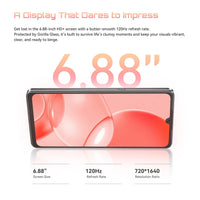 6.88-Inch Android Smartphone 5G Cubot X100, Dimensity 7025, 6nm, 2.5GHz, 16GB(8+8), 256GB, 64MP Camera, 5100mAh Battery, NFC