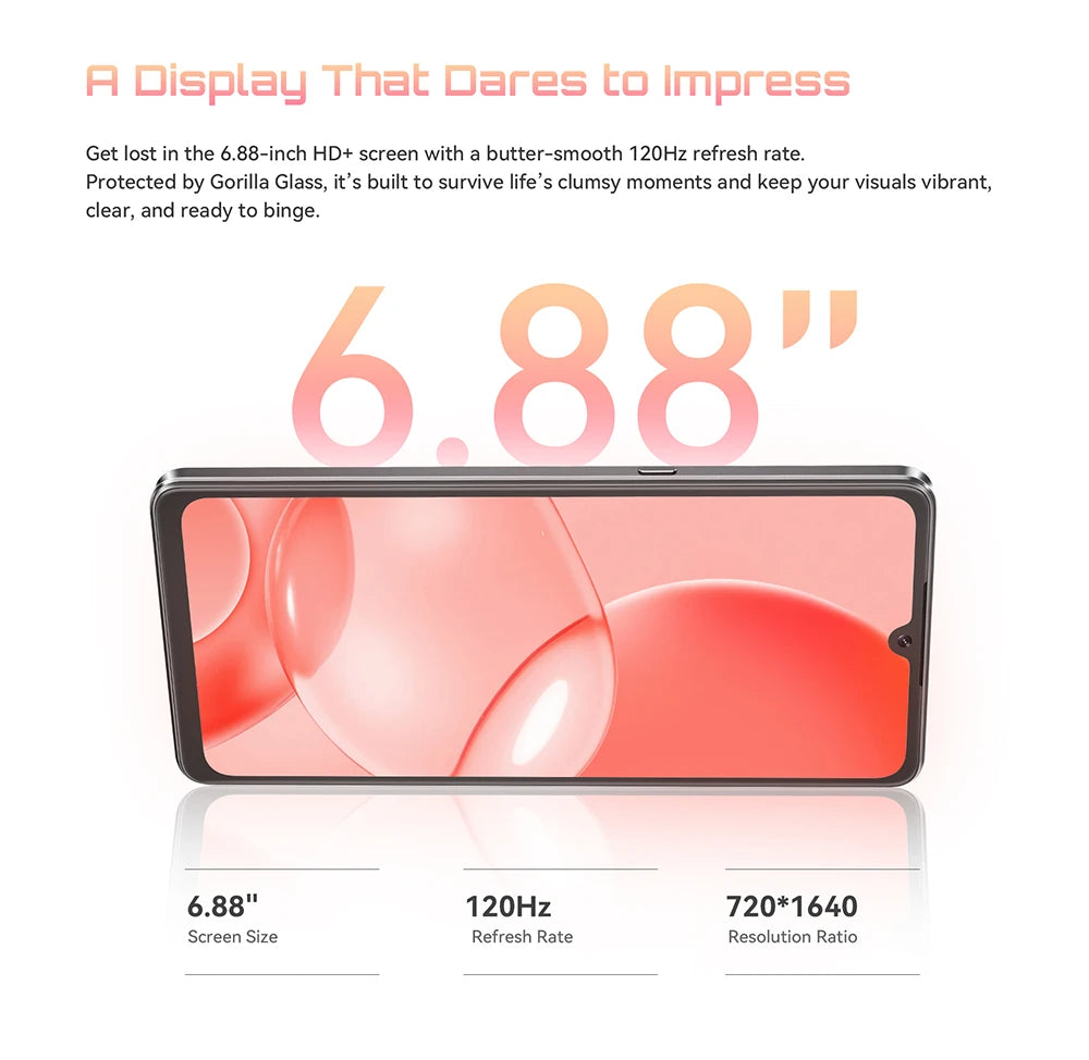 6.88-Inch Android Smartphone 5G Cubot X100, Dimensity 7025, 6nm, 2.5GHz, 16GB(8+8), 256GB, 64MP Camera, 5100mAh Battery, NFC
