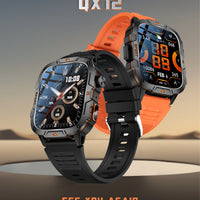 2025New Rugged Military GPS Track Smart Watch Men Bluetooth Call 5ATM Waterproof Flashlight Outdoor Sports SmartWatch For Xiaomi