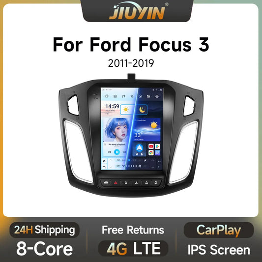 Android 13 Car Radio for Ford Focus Mk3 2011-2017 Multimedia Player 2Din Navigation Carplay Head Unit Stereo 9.7" Speakers Audio