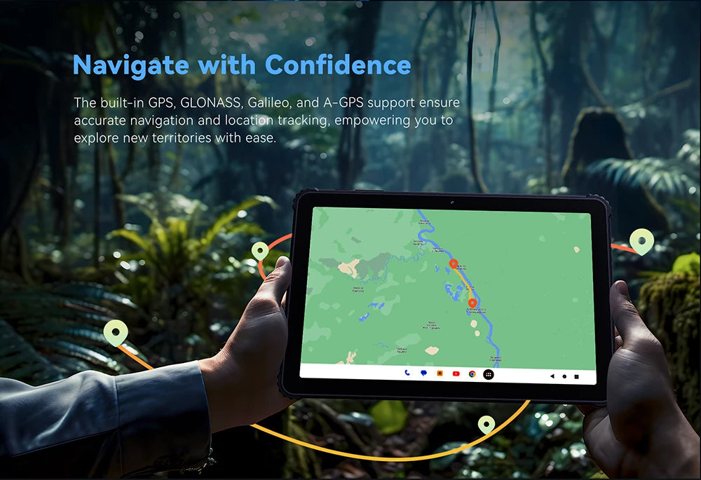 Cubot TAB KINGKONG, Rugged Tablet Android 13, IP68 Waterproof, 16GB RAM(8GB+8GB Extended), 256GB ROM, 10600mAh,10.1" FHD+ Screen