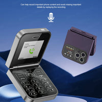 SERVO F15 Mini GSM Flip Mobile Phone 2 SIM Blacklist Magic Voice Auto Call Record Speed Dial MP4 Torch Cute Tiny Fold Cellphones