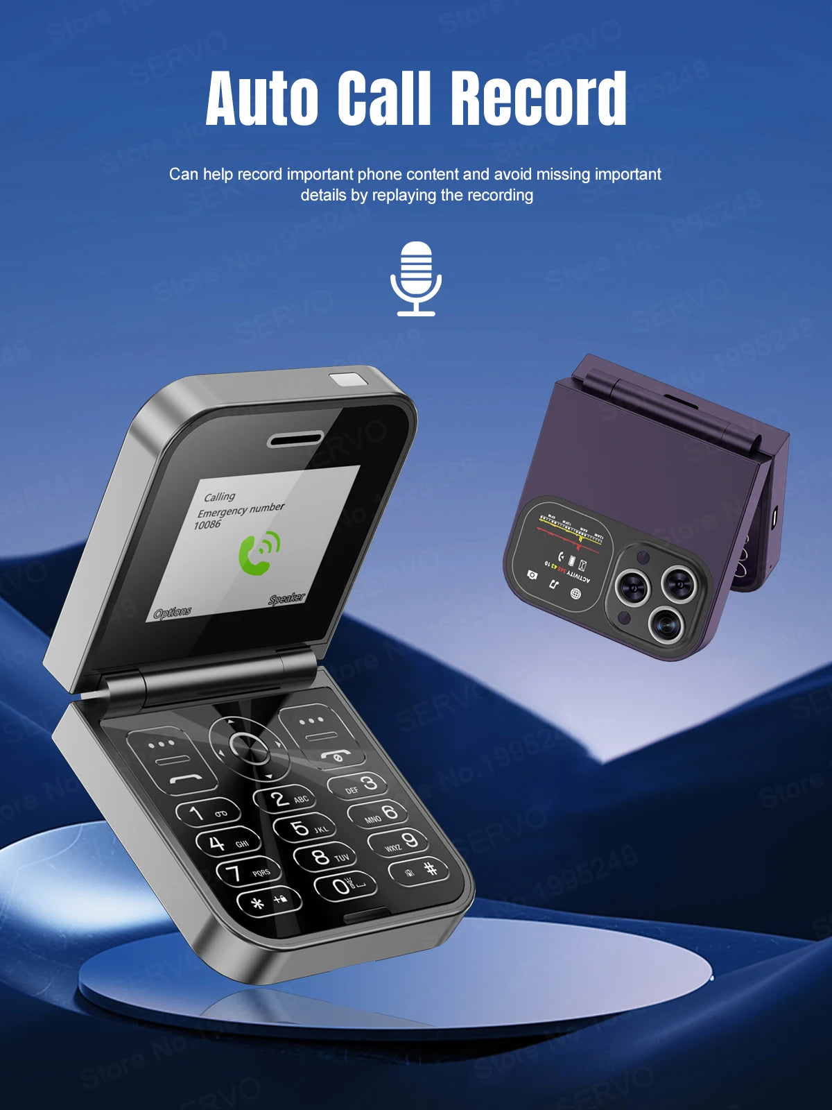 SERVO F15 Mini GSM Flip Mobile Phone 2 SIM Blacklist Magic Voice Auto Call Record Speed Dial MP4 Torch Cute Tiny Fold Cellphones