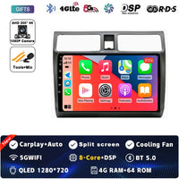 Android 15 Car Radio For Suzuki Swift 2003 - 2006 2007 2008 2009 2010 Multimedia Player Stereo Carplay AUTO Head Unit WIFI 4G BT