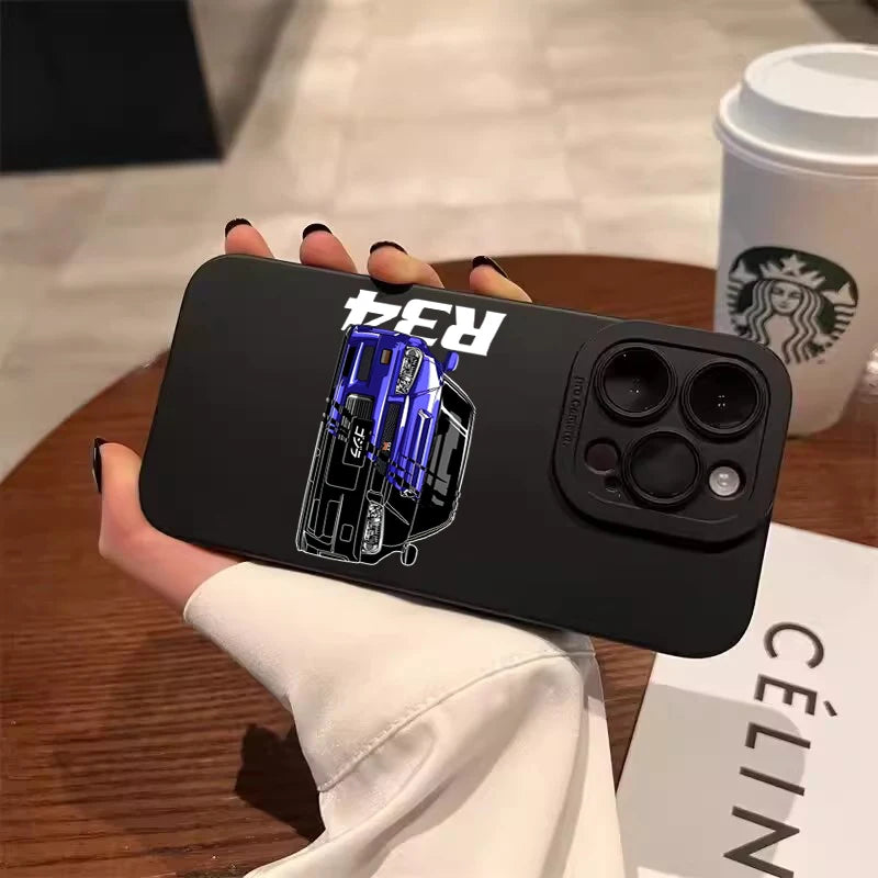 Phone Case for Samsung A54 5g A35 A34 A55 A52 A53 A32 A14 A13 A15 Case Galaxy S21 FE S22 S23 S24 Ultra Stylish Car Pattern Cover