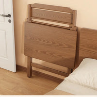 Solid Wood Foldable Console Desk Simple Modern Bedside Computer Desk Portable Bedroom Living Room Writing Table Home Furniture