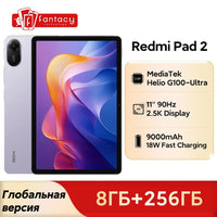 Xiaomi Redmi Pad 2 Global Version 11" 2.5K Crystal-clear Display Advanced Helio G100-Ultra 18W Fast Charging 9000mAh Battery