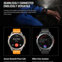 NEW Stratos 4 GPS Smart Watch 1.43 AMOLED Display Built-in Compass Barometric Altimeter Flashlight Voice Call Smartwatch