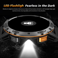 LIGE Outdoor Military Smart Watch Men 1.53" AMOLED Screen GPS trackr Waterproof Bluetooth Call Sports Braceletes For Android IOS