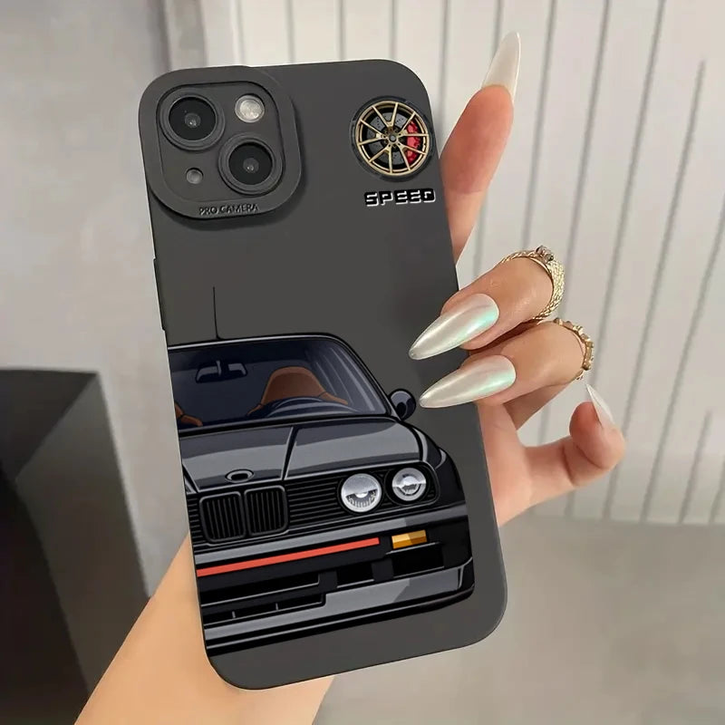 Phone Case for Samsung A54 5g A35 A34 A55 A52 A53 A32 A14 A13 A15 Case Galaxy S21 FE S22 S23 S24 Ultra Stylish Car Pattern Cover