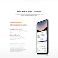 Global Version Xiaomi Redmi Note 14 MediaTek Helio G99-Ultra 108MP AI Camera 6.67" AMOLED 120Hz Display 5500mAh