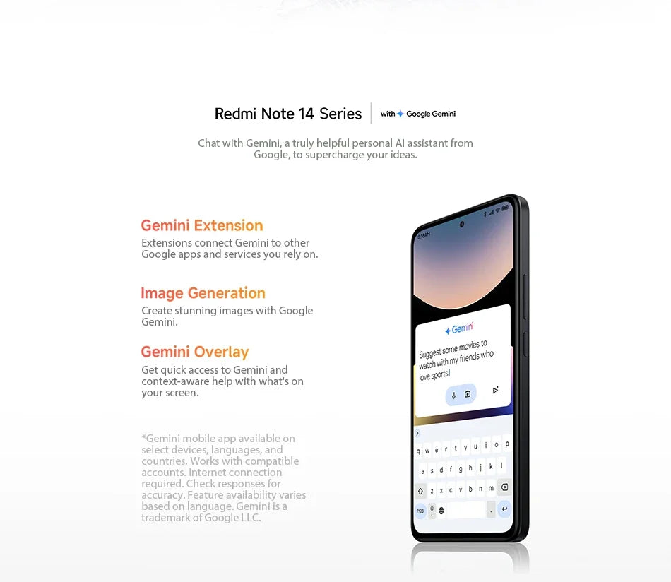 Global Version Xiaomi Redmi Note 14 MediaTek Helio G99-Ultra 108MP AI Camera 6.67" AMOLED 120Hz Display 5500mAh