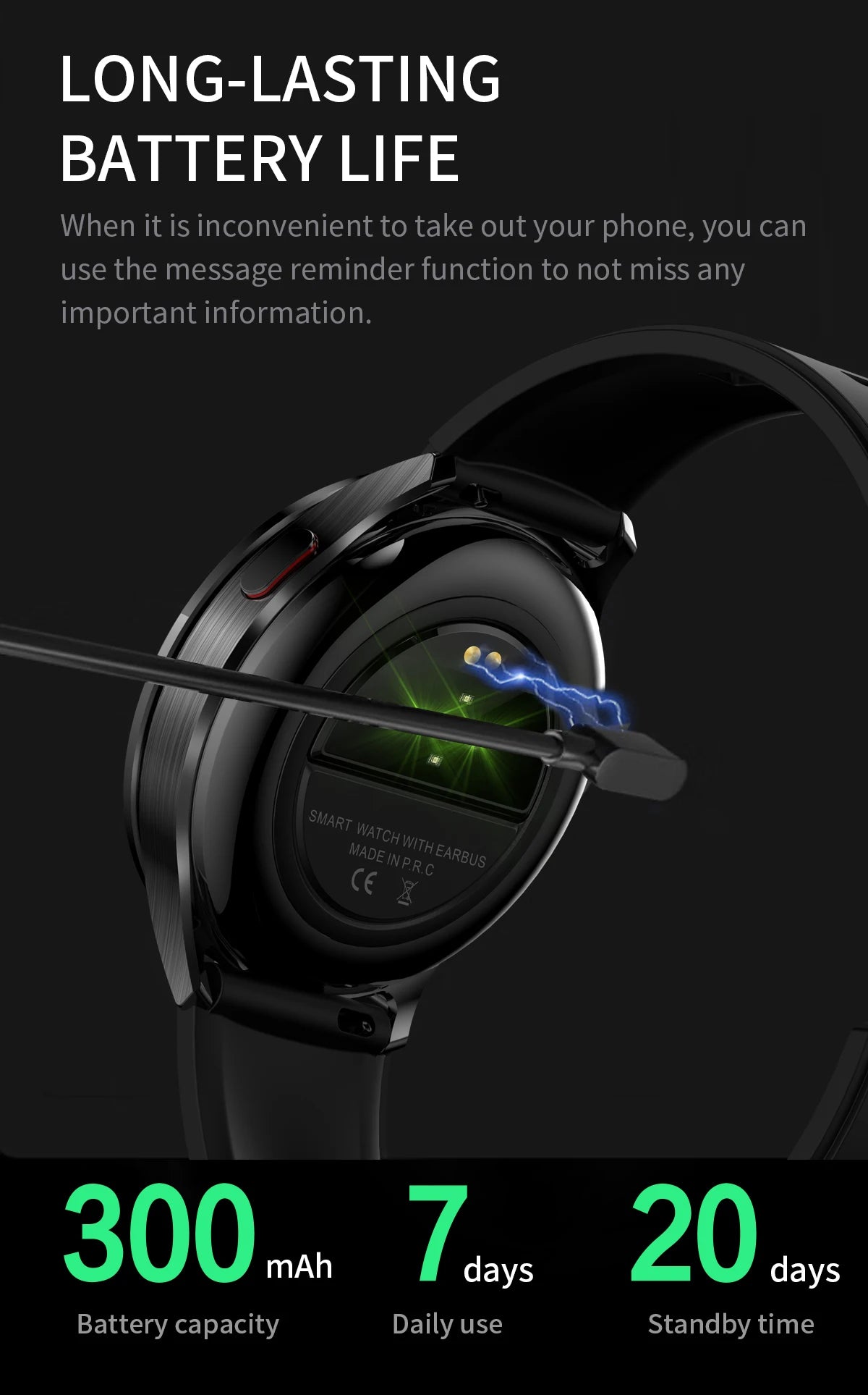 New Smart Watch TWS 2-in-1 Bluetooth Earphones With built-in Speaker HIFI 9D Sound Quality Health Monitor Watch For Android iOS