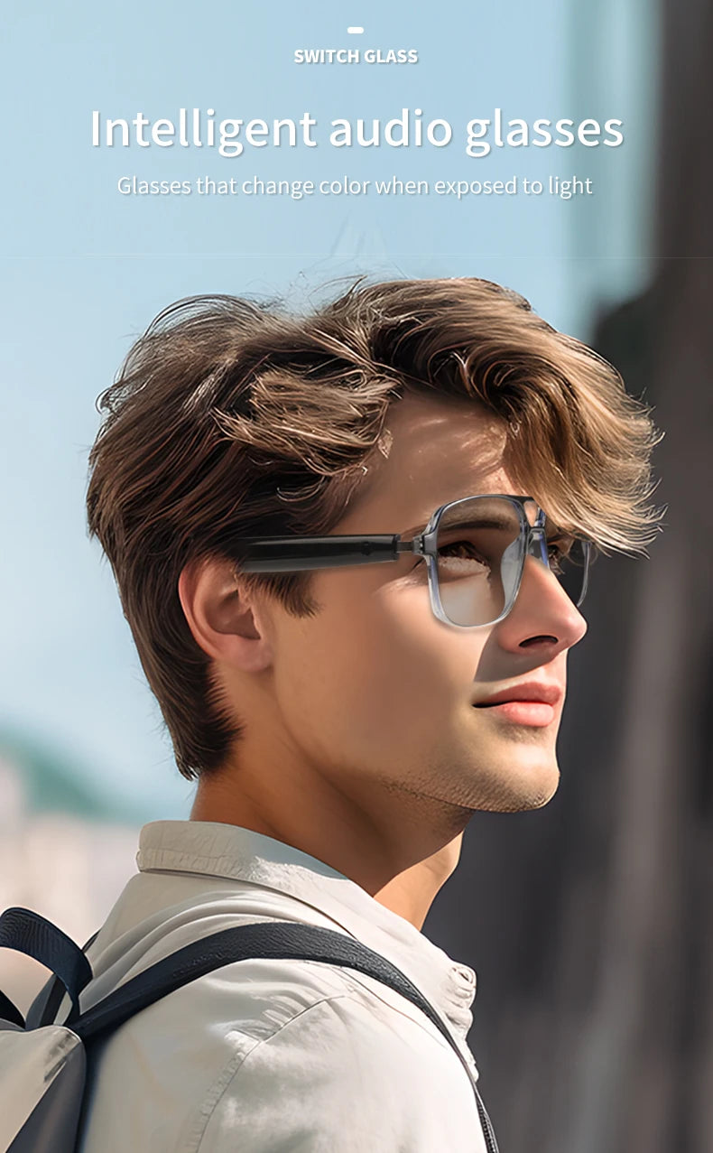 Koipsse Smart glasses double beam frame high value photochromic lens sunglasses suitable for men and women outdoor holiday gifts