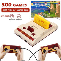 NEW 8Bit Video Game Consol Built-in 500 Classic Games Family Computer TV Game Console Support Game Cartridge For FC Retro Gaming