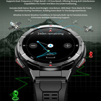 Swim Smartwatch Outdoor GPS Watch Sports Fitness Tracker Health Military Waterproof Watch BT5.3 Call Smart Watch for Android iOS