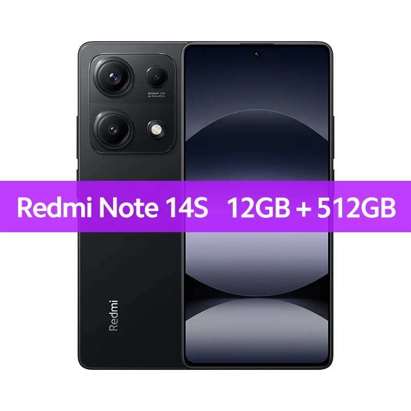 Global Version Redmi note 14S MediaTek Helio G99-Ultra 200MP+8MP+2MP triple camera 6.67" AMOLED display 67W HyperCharge