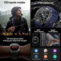 2025 New Precise Blood Lipids Uric Acid Smart Watch Men ECG+PPG Clock Blood pressure Body analysis HD Call NFC Health Smartwatch