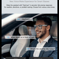 Smart AI Translation Smart Glasses Take Photos Recognizing Objects 4K Camera Bluetooth Music Call Intelligent Recording Glasses