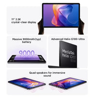 Xiaomi Redmi Pad 2 Global Version 11" 2.5K Crystal-clear Display Advanced Helio G100-Ultra 18W Fast Charging 9000mAh Battery