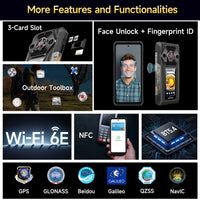 Ulefone Armor 30 Pro 5G Rugged Phone Android 14 Smartphone 6.9" 120Hz 32GB+512GB 12800mAh Night Camera 64MP NFC 66W