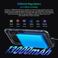 Blackview BV6200 Pro Rugged Phone 4GB/6GB+128GB IP69 Waterproof Helio P35 13000mAh With 18W Fast Charg NFC 4G Smartphone