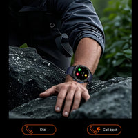 2025 New Military Sport GPS 4GB Memory Smartwatch Men 5ATM Waterproof Fitness Tracker Offline Maps 860Mah Battery Smart Bracelet