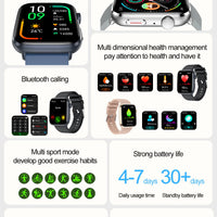 2025 Smart Watch For XIAOMI Women Full Touch Screen BT Call Waterproof Watches Sport Fitness Tracker Health Smartwatch Lady Gift