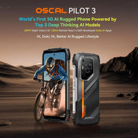 Blackview Oscal Pilot 3 5G AI Rugged Phone 12GB+256GB 6.78" 2.4K Display 7500Amh Battery Android 15 MTK 6300 5G NFC Smartphone