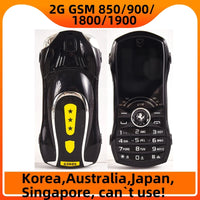 Car Shape Push Button Mobile Phone 1.8 Inch Mini Student Dual Sim 0.3MP CellPhone MP3 Wireless FM Luxury Type-C Telephone