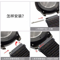 Nylon strap for Garmin Forerunner 970 470 965 955 165 265 255 265S 255S 245 645 158 55 WatchBand Replacement Band wristband