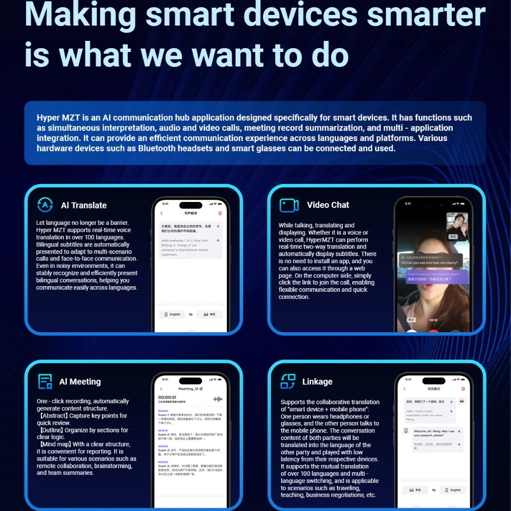 F16 Specification of AI Intelligent Translation Glasses Sunglasses Voice Remote Control Music sports spectacles Eyeglasses