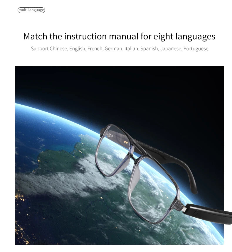 Koipsse Smart glasses double beam frame high value photochromic lens sunglasses suitable for men and women outdoor holiday gifts