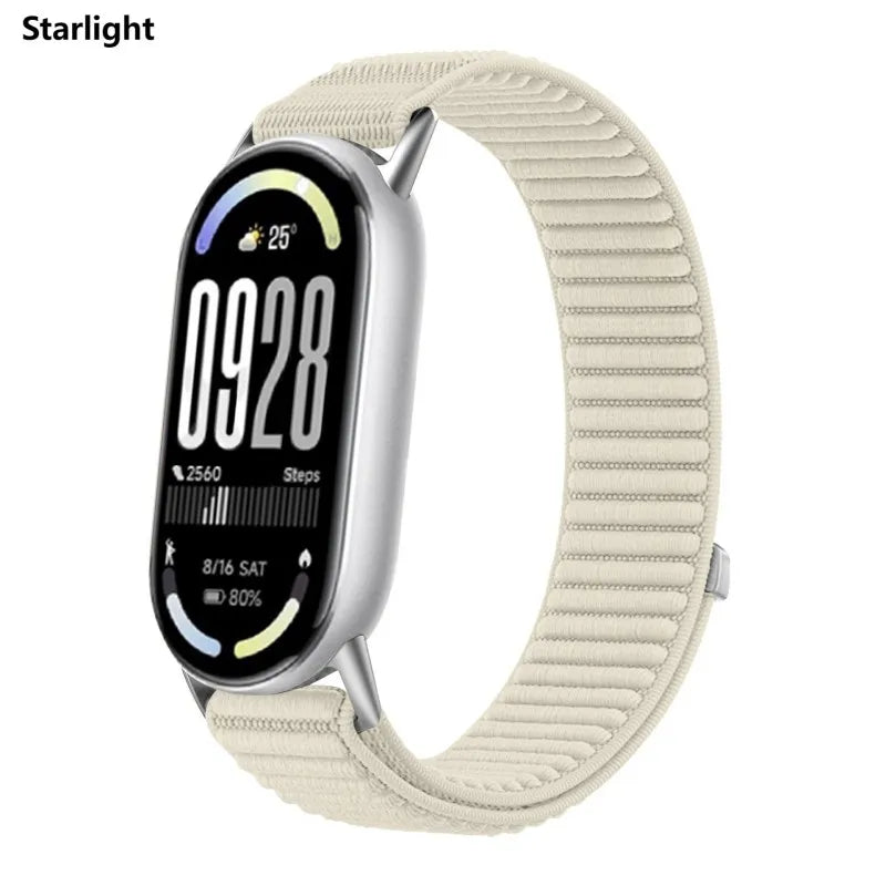 Nylon Loop Strap for Xiaomi Mi Band 10 9 8 Replacement Wristband Bracelet for Xiaomi Mi Band 9/ 10 /8 Watchband Accessories