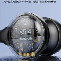 Wireless Headphones  Bluetooth Headset With Mic Handsfree Noise Canceling Earphones Clip Ear Music Sports Gaming Earplug