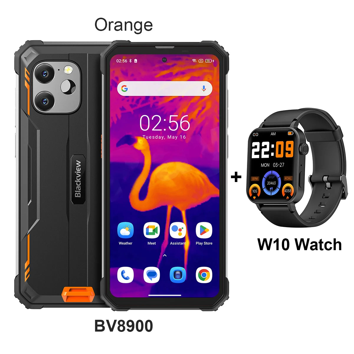 Blackview BV8900 Rugged Phone Thermal By FLIR® Camera Android 13 16GB 256 GB Mobile Phone 10000mAh 33W Fast Charge Cellphone