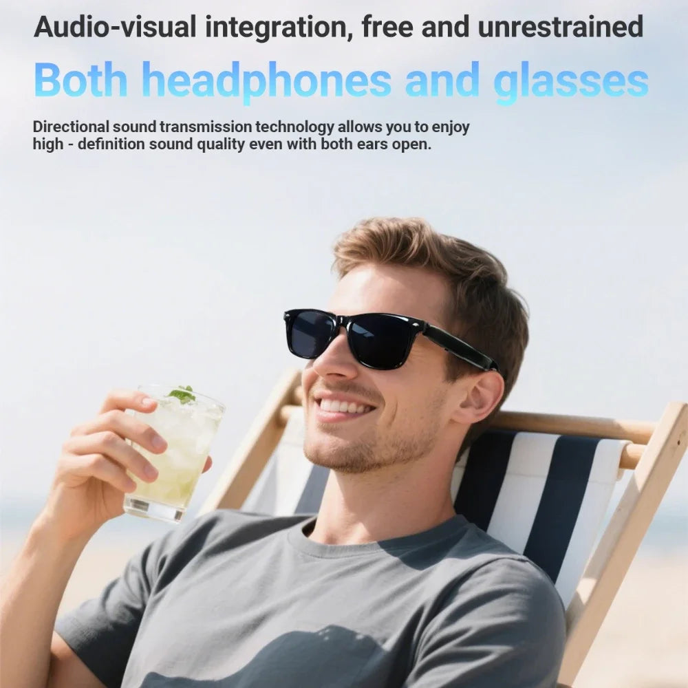 F16 Specification of AI Intelligent Translation Glasses Sunglasses Voice Remote Control Music sports spectacles Eyeglasses